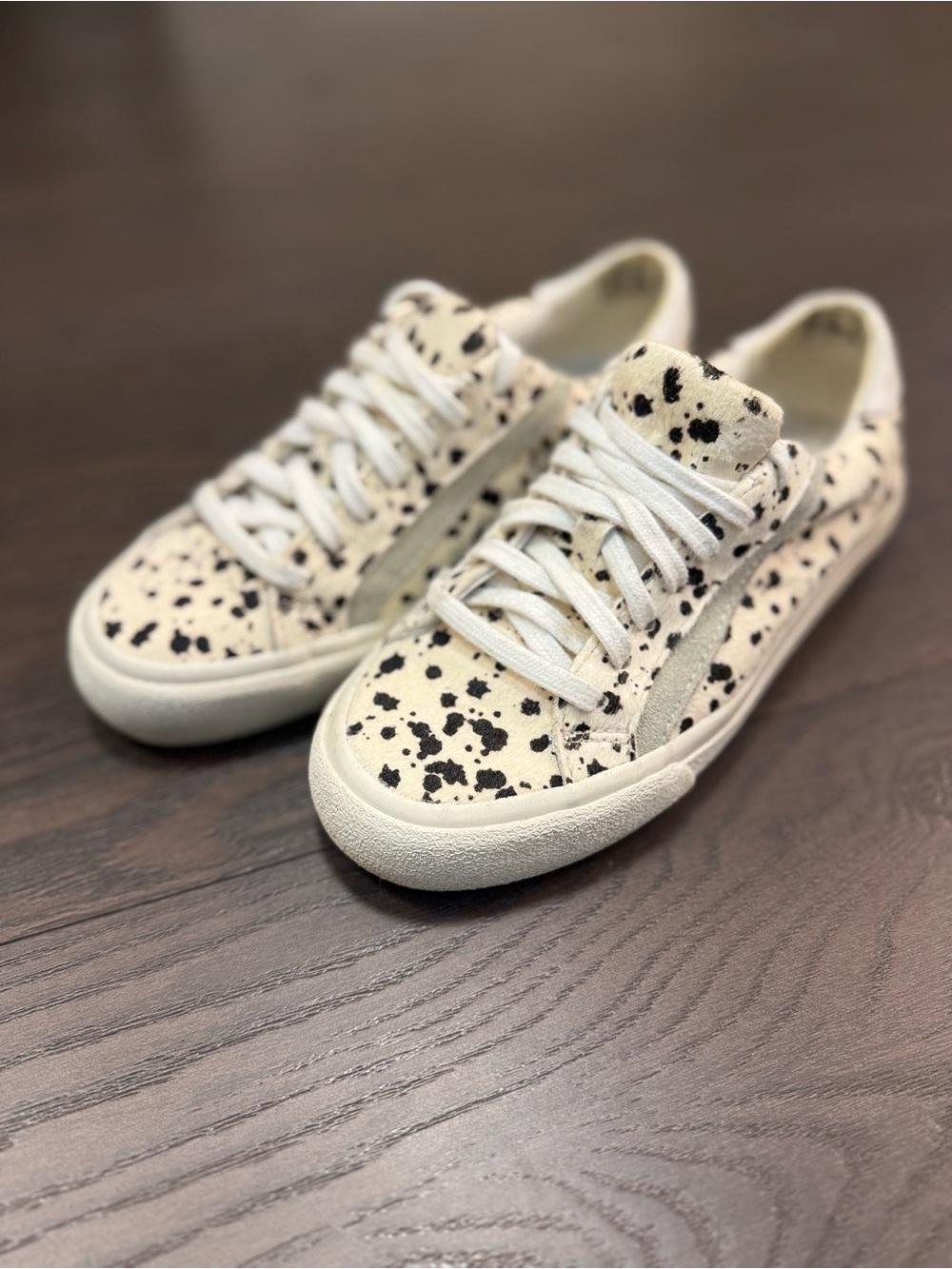 🖤 Madewell 🤍 Cream and Black Speckled Low-Top Sneakers